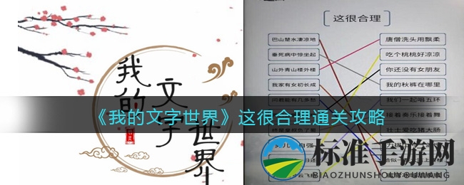 《我的文字世界》这很合理通关攻略