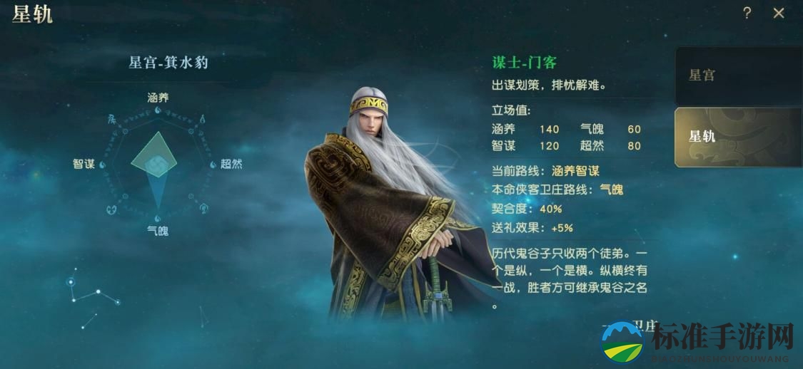 《秦时明月世界》星轨组合推荐